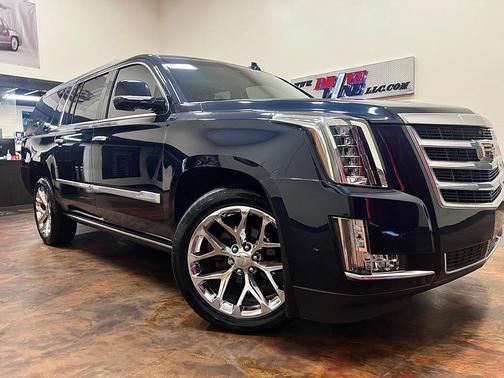Dark Adriatic Blue Metallic 2018 Cadillac Escalade ESV Premium Luxury
