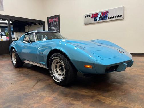Blue 1975 Chevrolet Corvette Stingray