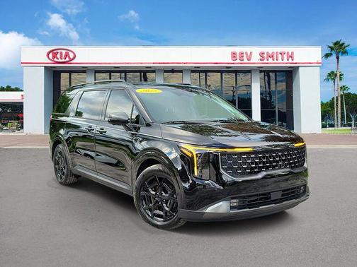 Aurora Black 2025 Kia Carnival Hybrid SX Prestige