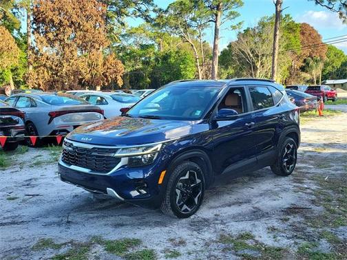 Dark Ocean Blue 2024 Kia Seltos EX