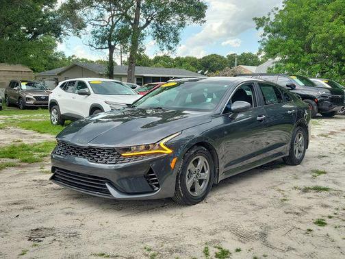 Gray 2023 Kia K5 LXS