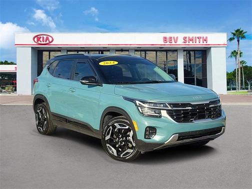 Pluton Blue/Black Roof 2024 Kia Seltos SX Turbo SUV