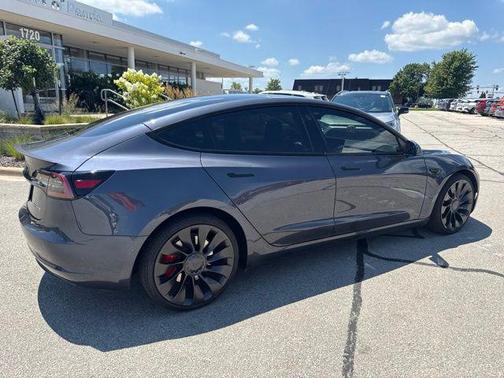 Gray 2022 Tesla Model 3 Performance