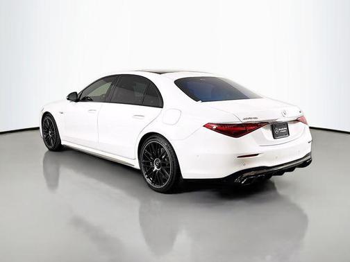 White 2025 Mercedes-Benz AMG S 63 E 4MATIC