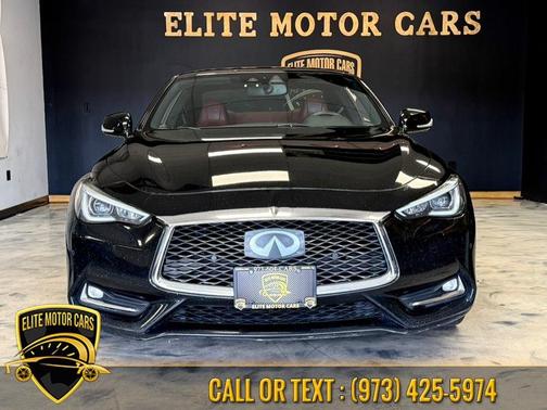 Black Obsidian 2018 INFINITI Q60 3.0t Red Sport 400