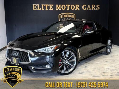 Black Obsidian 2018 INFINITI Q60 3.0t Red Sport 400