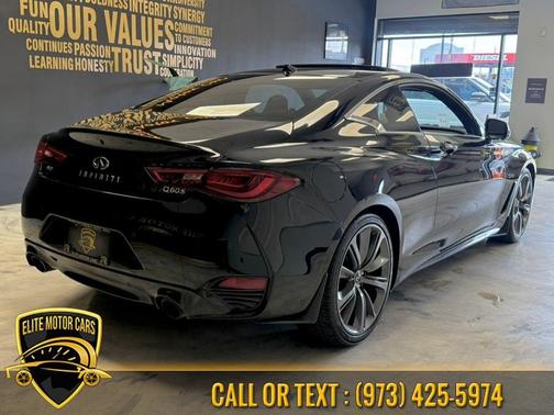 Black Obsidian 2018 INFINITI Q60 3.0t Red Sport 400