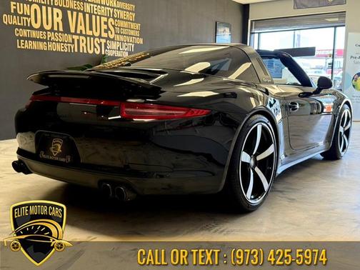 Black 2014 Porsche 911 Targa 4S