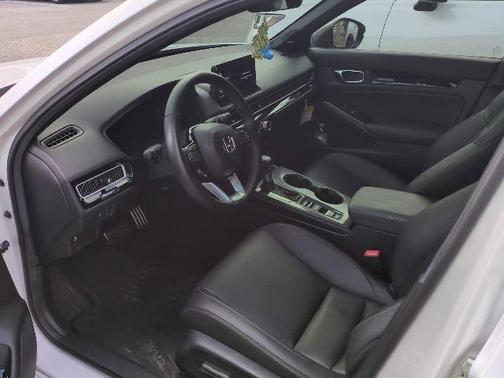 Platinum White Pearl 2025 Honda Civic Hybrid Sport Touring