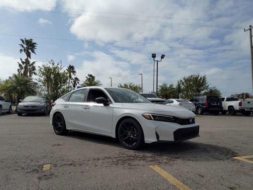 Platinum White 2026 Honda Civic Sport