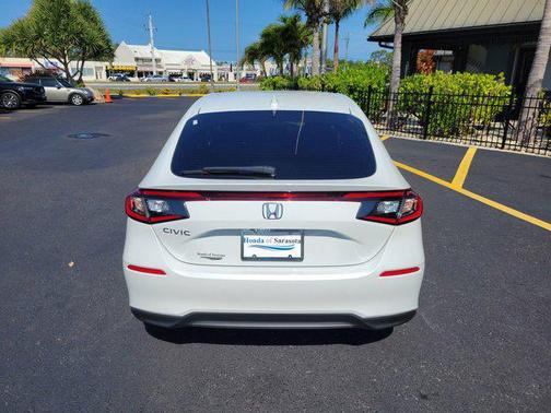 Platinum White Pearl 2024 Honda Civic LX