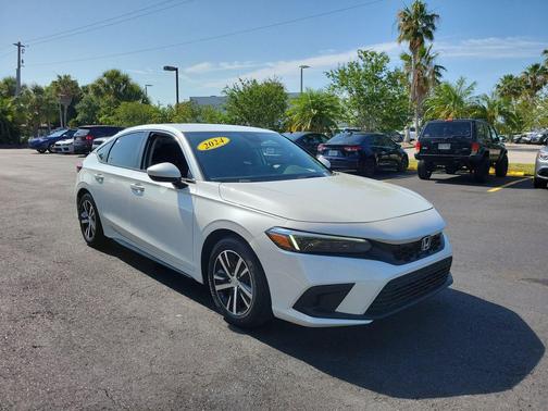 Platinum White Pearl 2024 Honda Civic LX