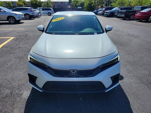 Platinum White Pearl 2024 Honda Civic LX