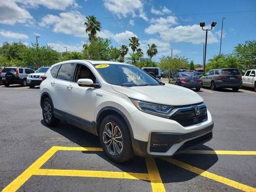 Platinum White Pearl 2020 Honda CR-V Hybrid EX-L