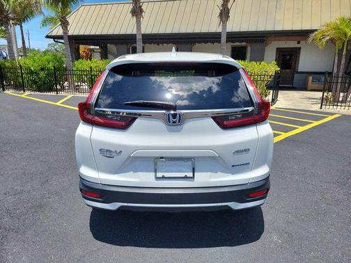 Platinum White Pearl 2020 Honda CR-V Hybrid EX-L