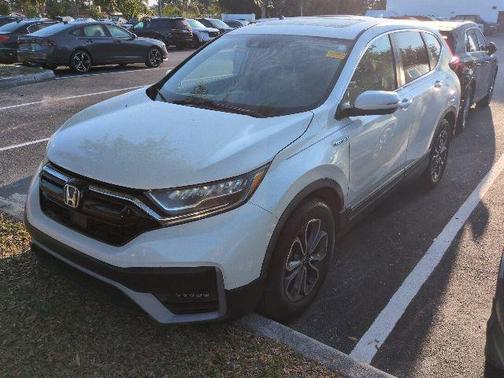 Platinum White Pearl 2020 Honda CR-V Hybrid EX-L