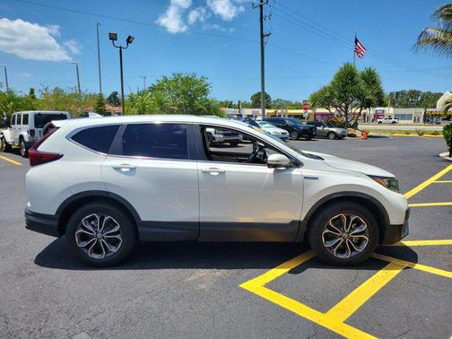 Platinum White Pearl 2020 Honda CR-V Hybrid EX-L