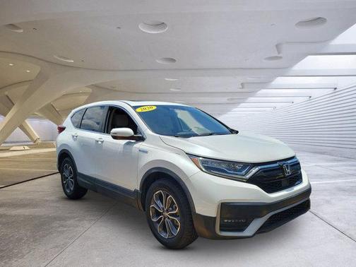 Platinum White Pearl 2020 Honda CR-V Hybrid EX-L