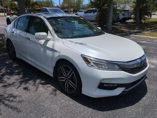 White Orchid Pearl 2017 Honda Accord Touring V6