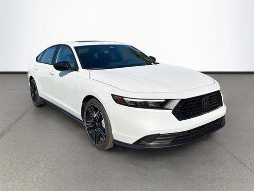 Platinum White 2026 Honda Accord Hybrid Sport