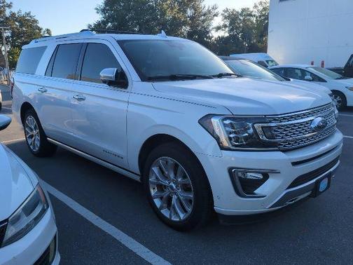 White Platinum Metallic Tri-Coat 2019 Ford Expedition Max Platinum