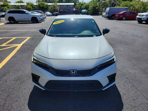 Platinum White Pearl 2024 Honda Civic Sport