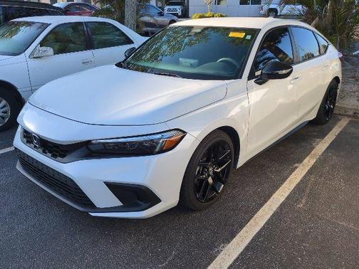 Platinum White Pearl 2024 Honda Civic Sport