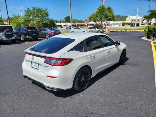 Platinum White Pearl 2024 Honda Civic Sport