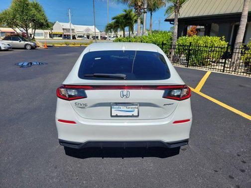 Platinum White Pearl 2024 Honda Civic Sport