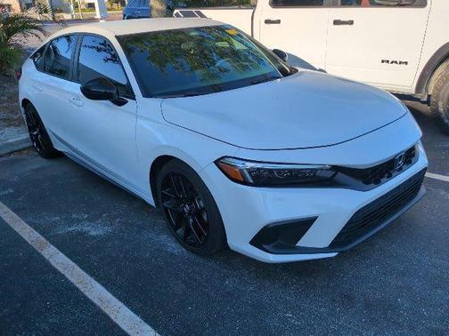 Platinum White Pearl 2024 Honda Civic Sport