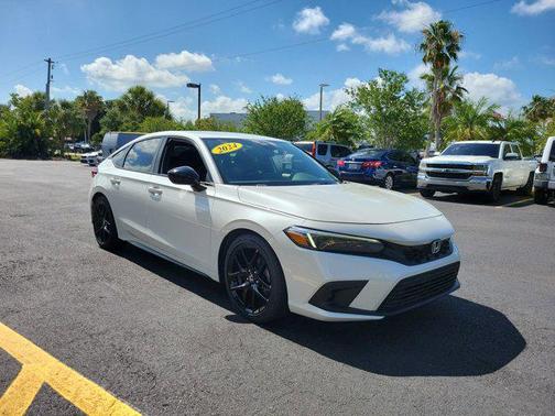 Platinum White Pearl 2024 Honda Civic Sport
