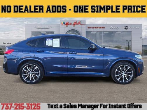 Phytonic Blue Metallic 2022 BMW X4 M40i