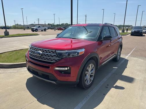 Red 2021 Ford Explorer Limited