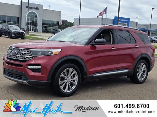 Red Metallic 2021 Ford Explorer Limited