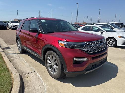 Red 2021 Ford Explorer Limited