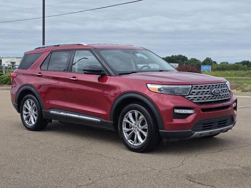 Red Metallic 2021 Ford Explorer Limited