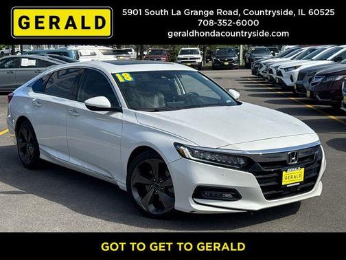 Platinum White Pearl 2018 Honda Accord Touring 2.0T