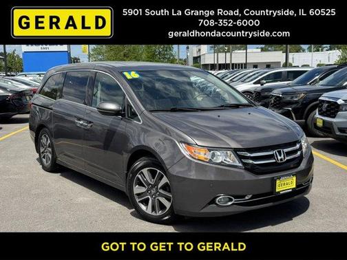 Modern Steel Metallic 2016 Honda Odyssey Touring Elite