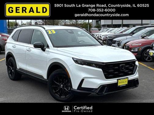 Platinum White Pearl 2023 Honda CR-V Hybrid Sport