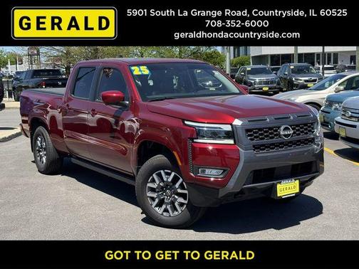 Cardinal Red Metallic 2025 Nissan Frontier SL