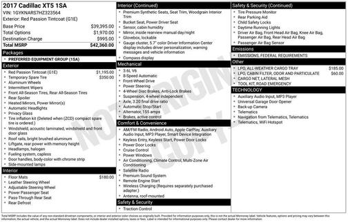 2017 Cadillac XT5 Base