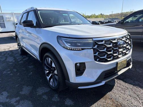 White 2026 Ford Explorer Platinum