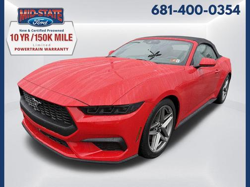 Race Red 2026 Ford Mustang EcoBoost Premium Convertible