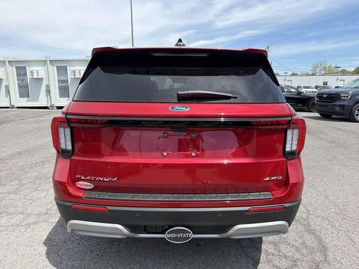 Red Metallic 2026 Ford Explorer Platinum