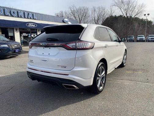 White Platinum Metallic Tri-Coat 2017 Ford Edge Sport