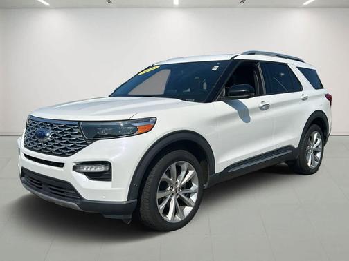 STAR WHITE MET TRI-COAT 2021 Ford Explorer Platinum