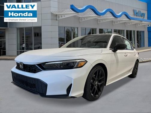 Platinum White Pearl 2026 Honda Civic Sport