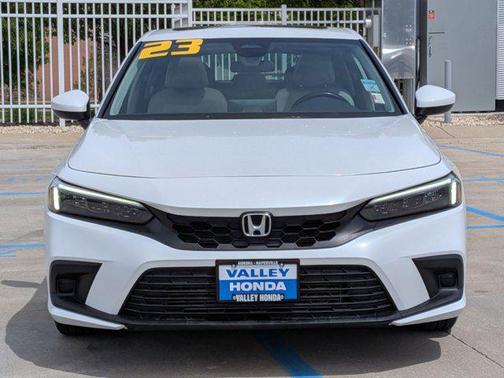 Platinum White Pearl 2023 Honda Civic EX-L