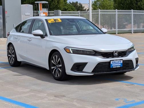 Platinum White Pearl 2023 Honda Civic EX-L