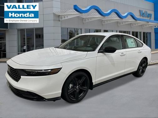 Platinum White Pearl 2026 Honda Accord Hybrid Sport-L